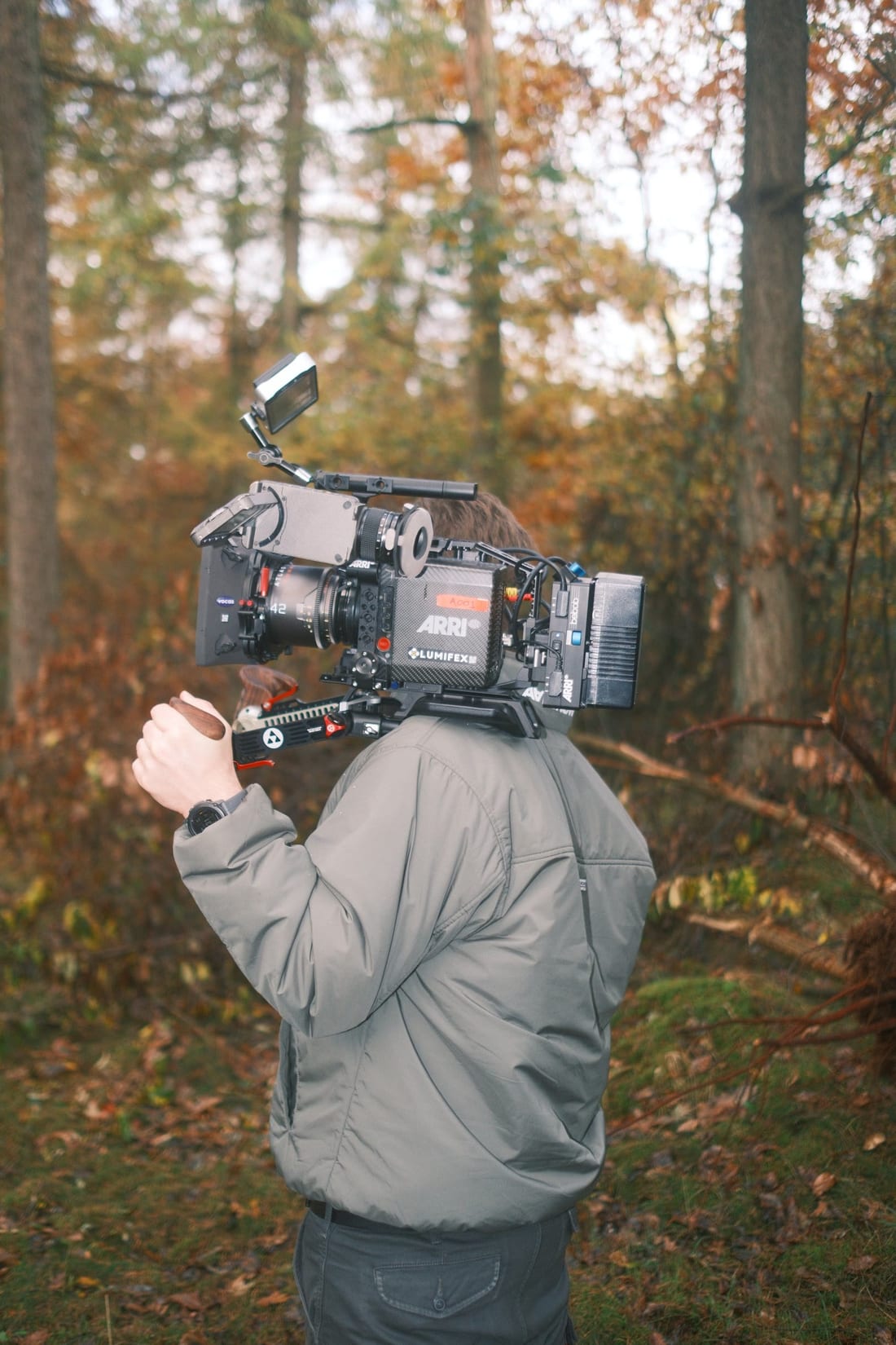 Behind the scenes on set