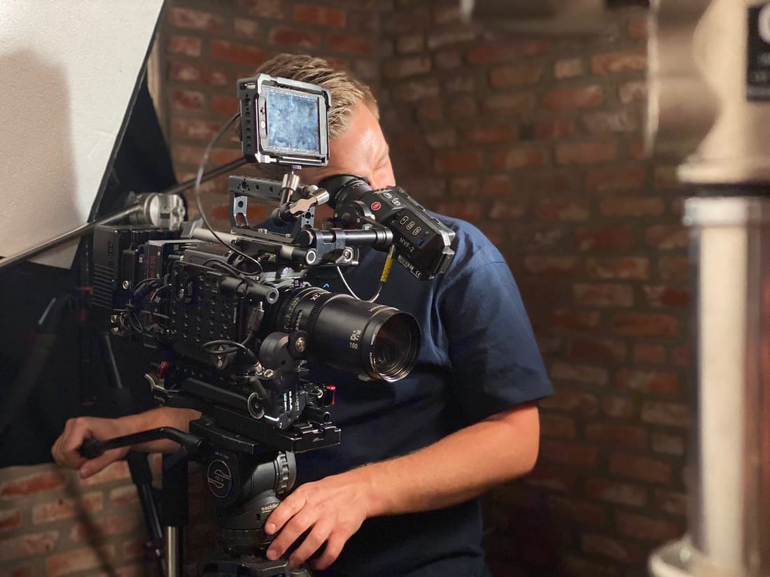 Behind the scenes on set
