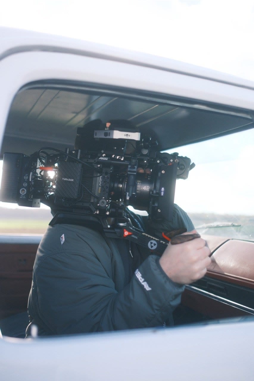 Behind the scenes on set