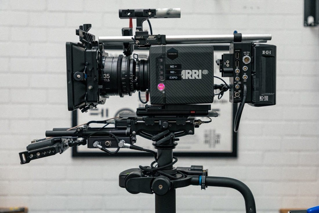 Behind the scenes on set