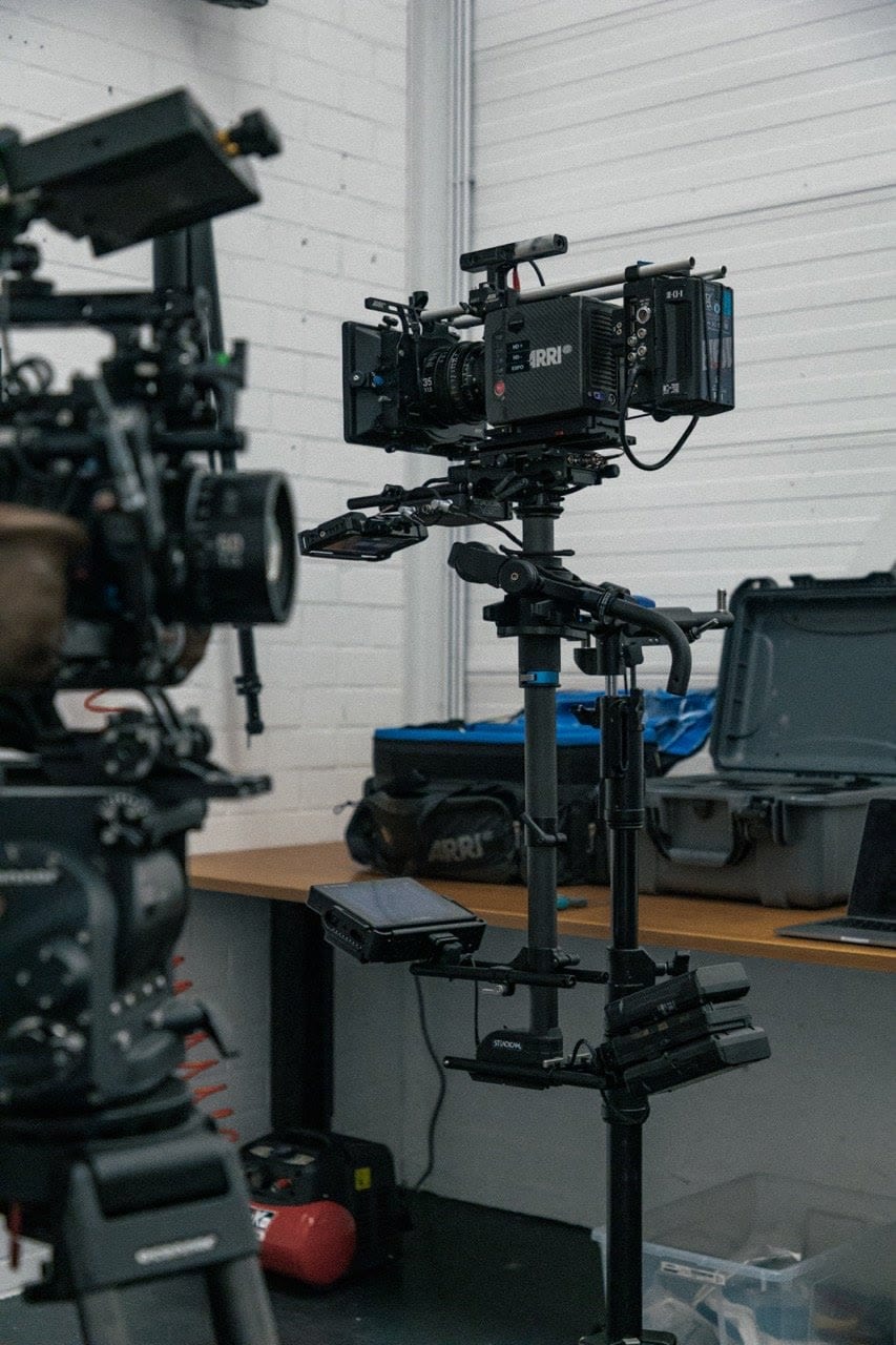 Behind the scenes on set